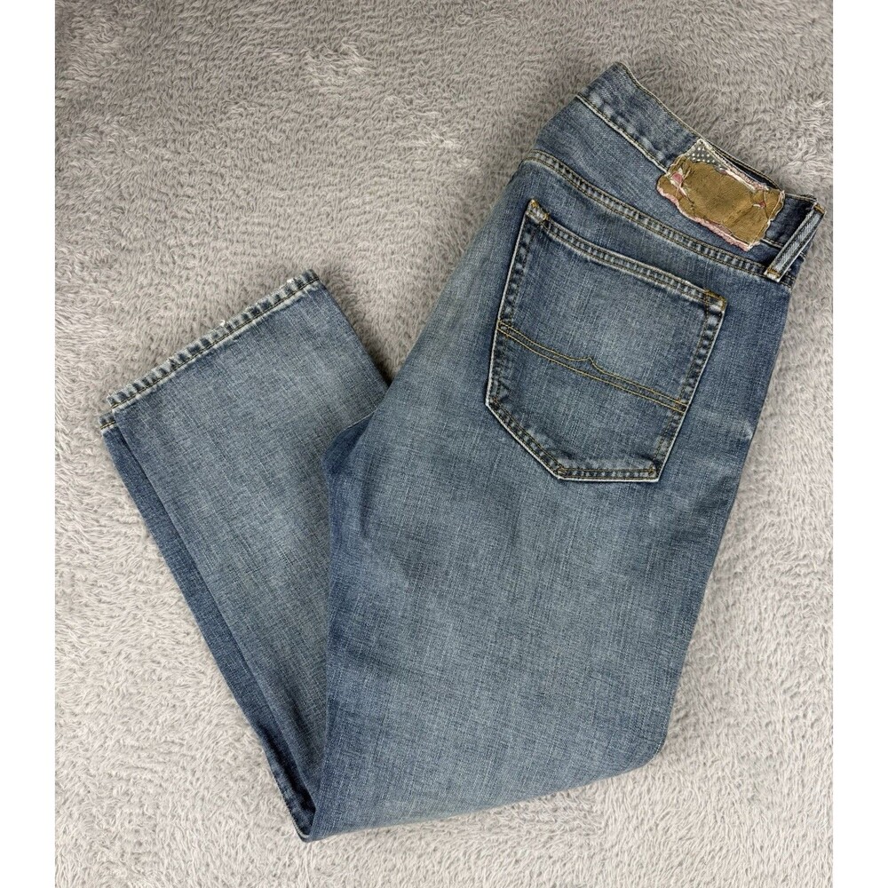 Denim & Supply Ralph Lauren Jeans Men's 36x30 Straight Leg Blue Denim Faded